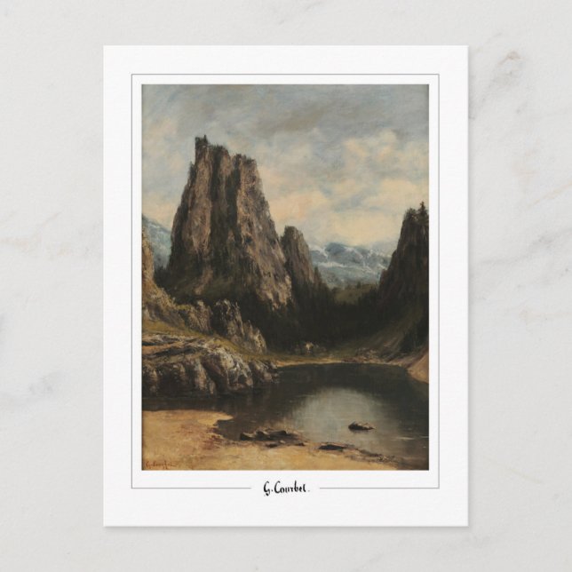 Postal Gustave Courbet #220 - Bella Artes (Anverso)