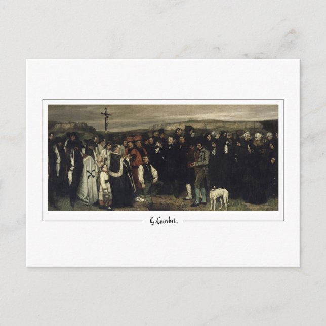 Postal Gustave Courbet #389 - Bella Artes (Anverso)