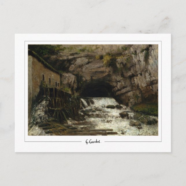 Postal Gustave Courbet #548 - Bella Artes (Anverso)