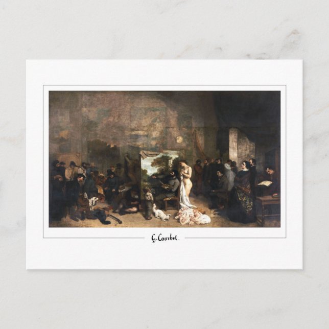 Postal Gustave Courbet #587 - Bella Artes (Anverso)