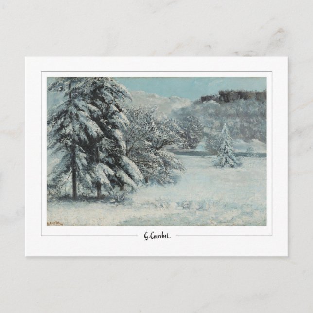 Postal Gustave Courbet #666 - Bella Artes (Anverso)