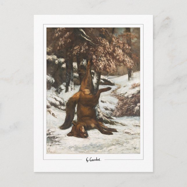 Postal Gustave Courbet #675 - Bella Artes (Anverso)