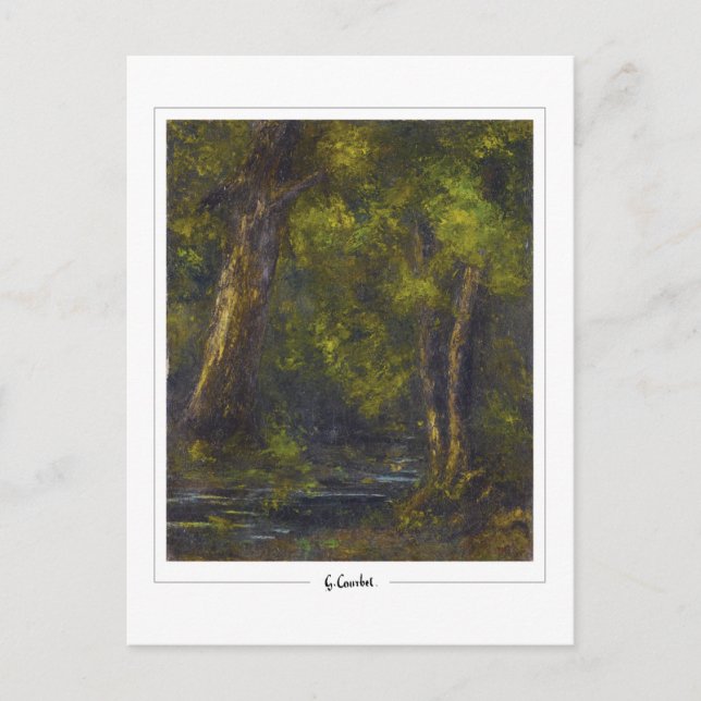 Postal Gustave Courbet #823 - Bella Artes (Anverso)