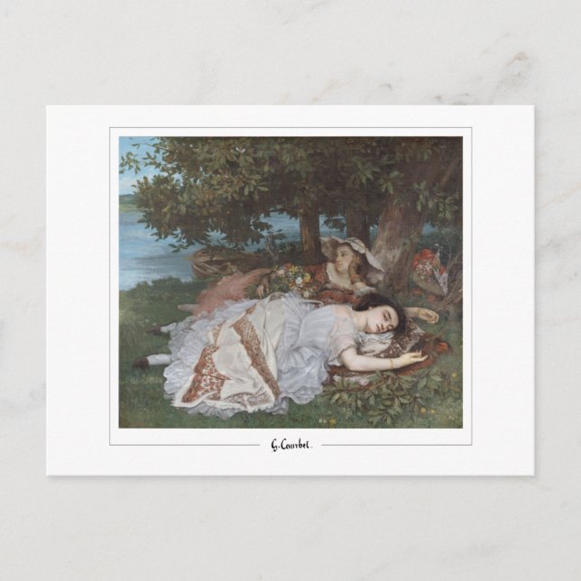 Postal Gustave Courbet #96 - Bella Artes (Anverso)