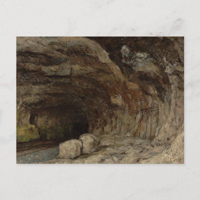 Postal Gustave Courbet - Grotto de Sarrazine (Anverso)