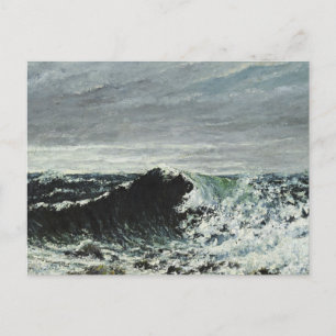 Postal Gustave Courbet - La ola