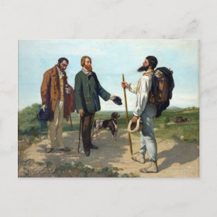 Postal Gustave Courbet Pintura
