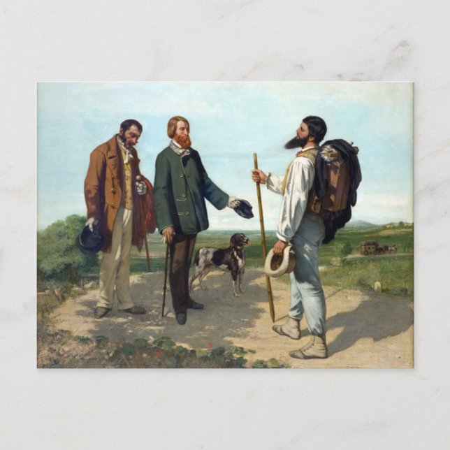 Postal Gustave Courbet Pintura (Anverso)