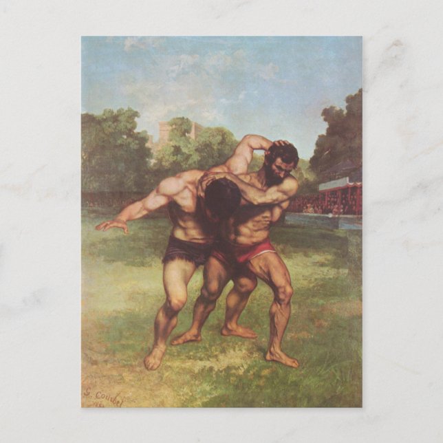 Postal Gustave Courbet Pintura (Anverso)