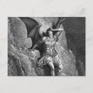 Postal Gustave Dore Paradise Lost