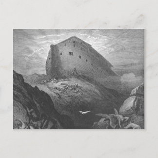 Postal Gustave Doré - Se envía una paloma fuera del Arca
