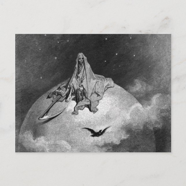 Postal Gustave Dore - The Raven (Anverso)