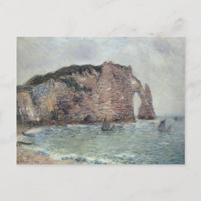 Postal Gustave Loiseau-Etretat (Anverso)