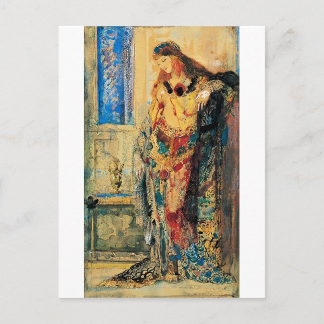 Postal Gustave Moreau - El retrete (Anverso)