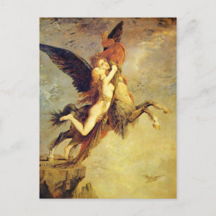 Postal Gustave Moreau: La quimera