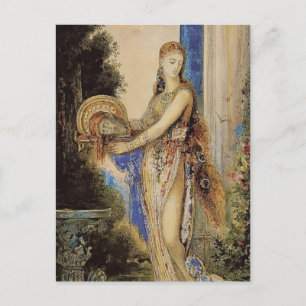 Postal Gustave Moreau: Salome con columna