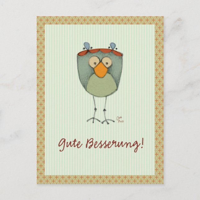 Postal ¡Gute Besserung! (Anverso)