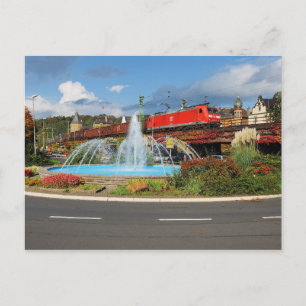 Postal Güterzug en Linz am Rhein