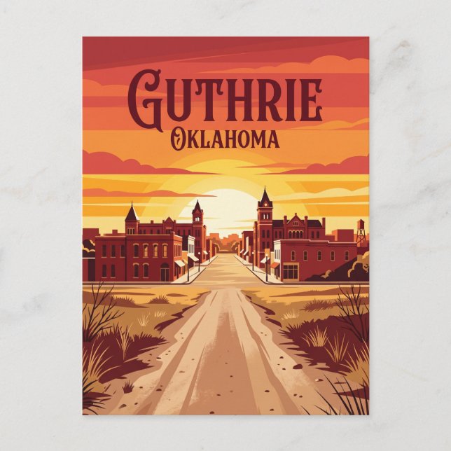 Postal Guthrie EE. UU. (Anverso)