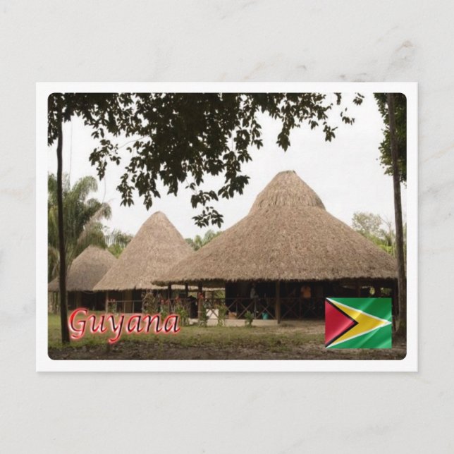 Postal Guyana - Casas - (Anverso)