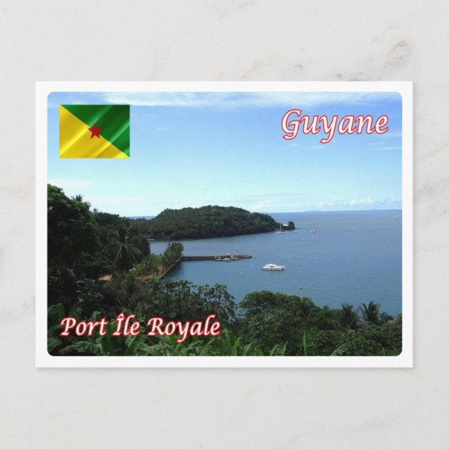 Postal Guyana Francesa - Port Île Royale - (Anverso)