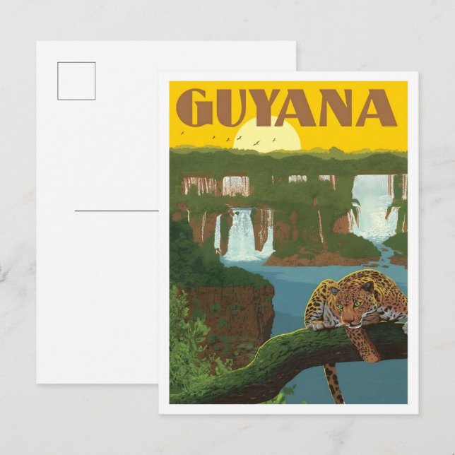 Postal Guyana Viajes Antiguos  (Anverso / Reverso)