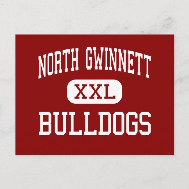 Postal Gwinnett del Norte - Bulldoges - Alto - Suwanee Ge (Anverso)
