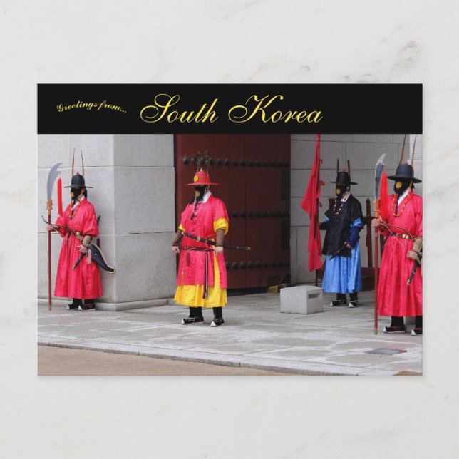 Postal Gyeongbokgung Palace Security Seoul South Korea (Anverso)