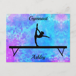 Postal Gymnastics Beam Watercolor