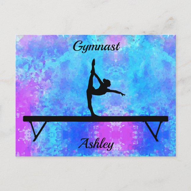 Postal Gymnastics Beam Watercolor (Anverso)