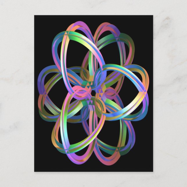 Postal Gyroscope 3D de fantasía (Anverso)