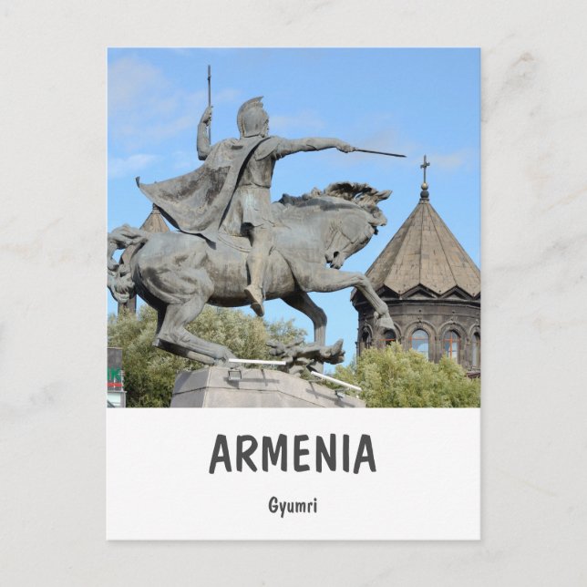 Postal Gyumri en Armenia (Anverso)