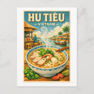 Postal Hủ Tíu vietnamita, en un clásico retro