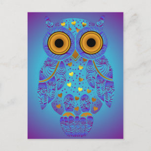 Postal H00t Owl Blues