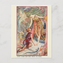 Postal H J Ford Vintage Ilustracion Mermaid Kingdom