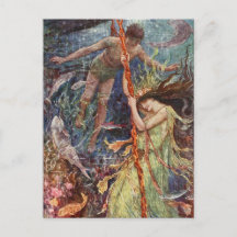 H J Ford Vintage Ilustracion Sea Maiden