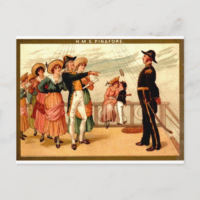 Postal H.M.S. Pinafore (Anverso)