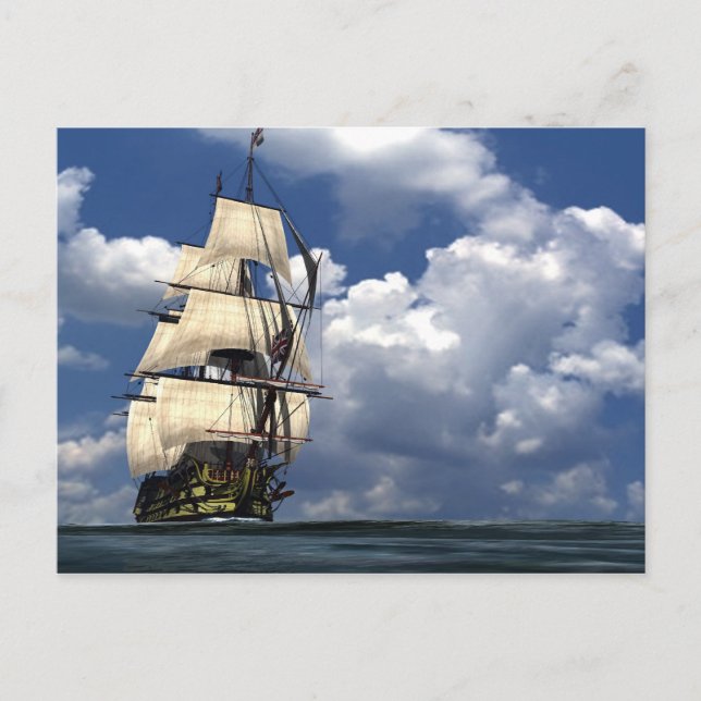 Postal H.M.S. Victoria (Anverso)