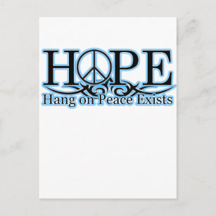 Postal H.O.P.E. - Existe Esperanza Por La Paz