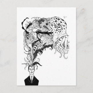 Postal H.P. Los monstruos de Lovecraft