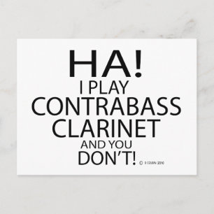 Postal Ha Contrabass Clarinet
