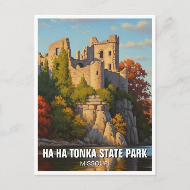 Postal Ha Ha Ha Tonka State Park Missouri Travel (Anverso)