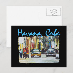 Postal Habana viejo Cuba
