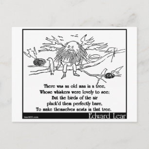 Postal Había un anciano en un árbol