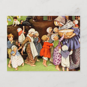 Postal Había una anciana que vivía en un zapato