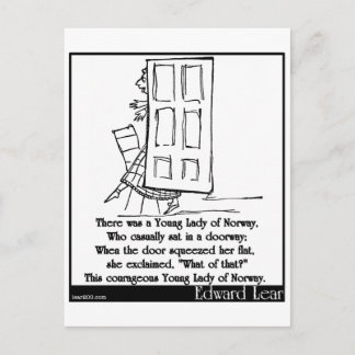 Postal Había una joven dama de Noruega