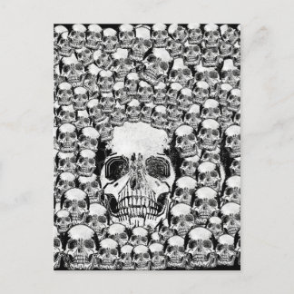 POSTAL HABILITANTES MURO MUERTO SKELETON BLANCO NEGRO
