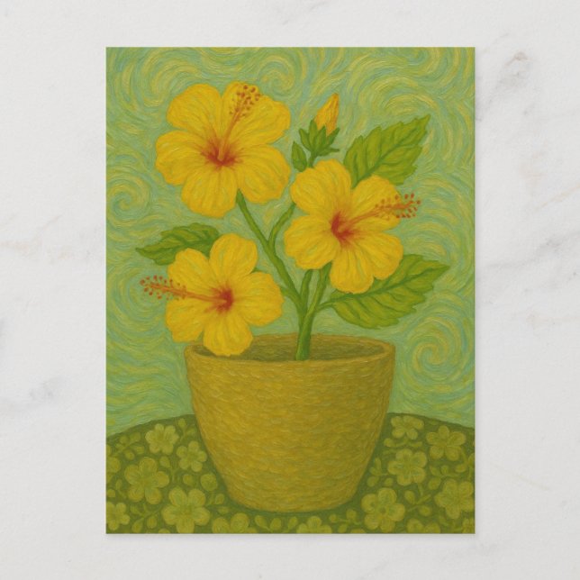 Postal Habiscus Postcard (Anverso)