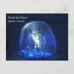 Postal Habitación esquimal en Hotel de Glace, Quebec, Can