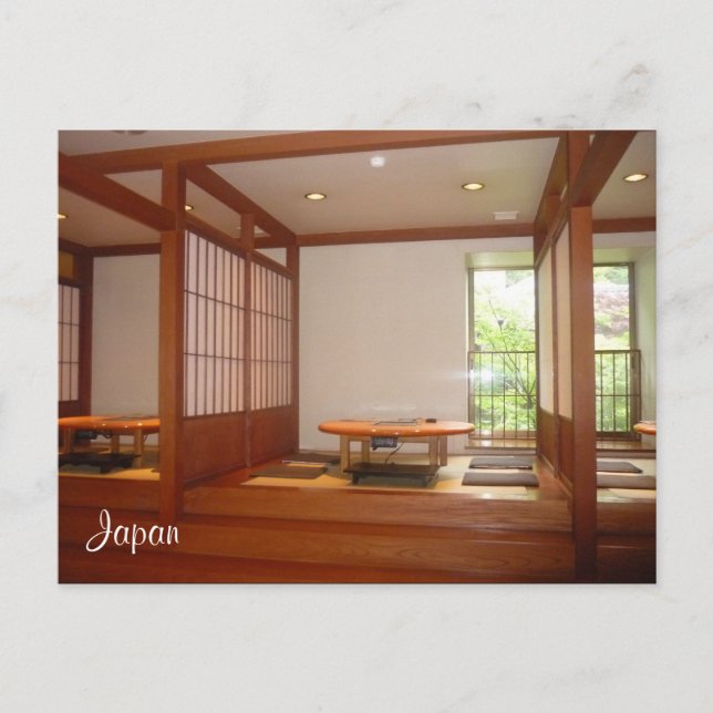 Postal habitaciones japonesas (Anverso)